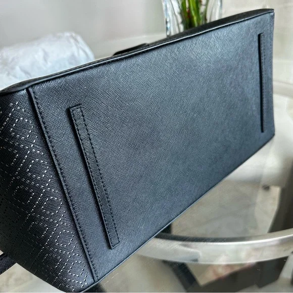 Tory Burch Robinson Perforated Convertible Satchel - Picture 9 of 11